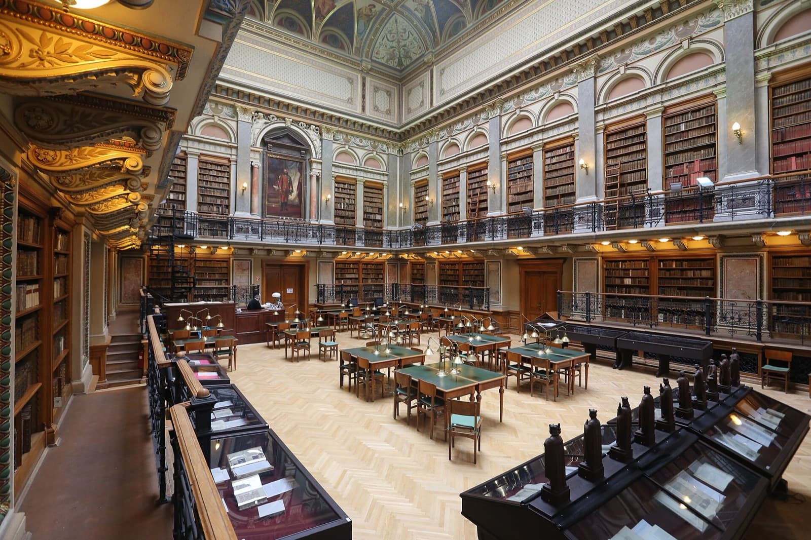 Reading room of the ELTE University Library, Budapest